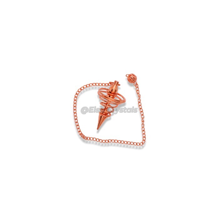Vortex Twisted Copper Plated Metal Pendulum