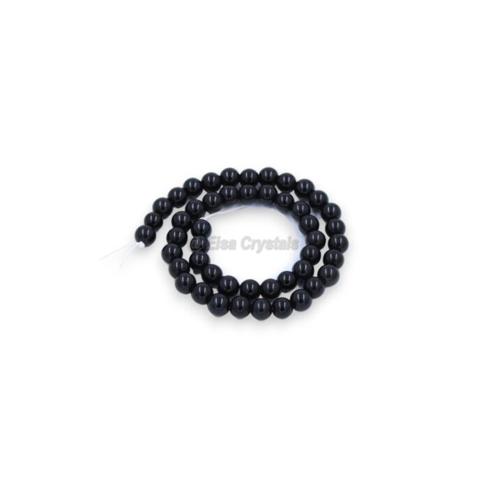 Black Obsidian Round Crystal Beads 8MM