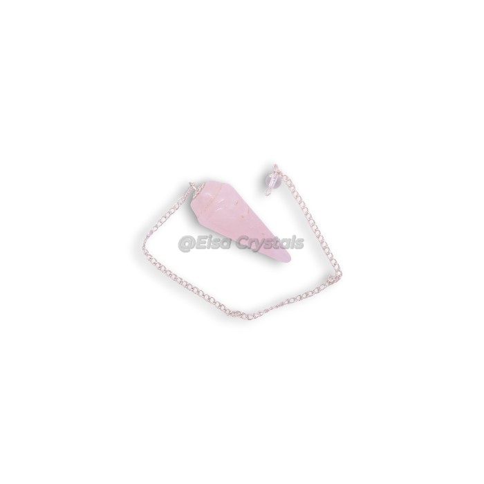 Rose Quartz Bullet Crystal Dowsing Pendulums