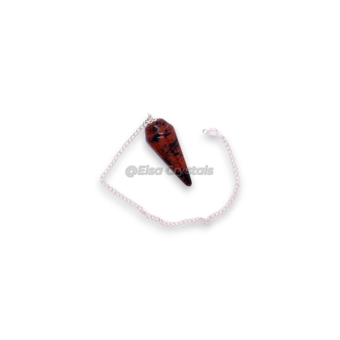 Mahagony Obsidian Bullet Crystal Dowsing Pendulums