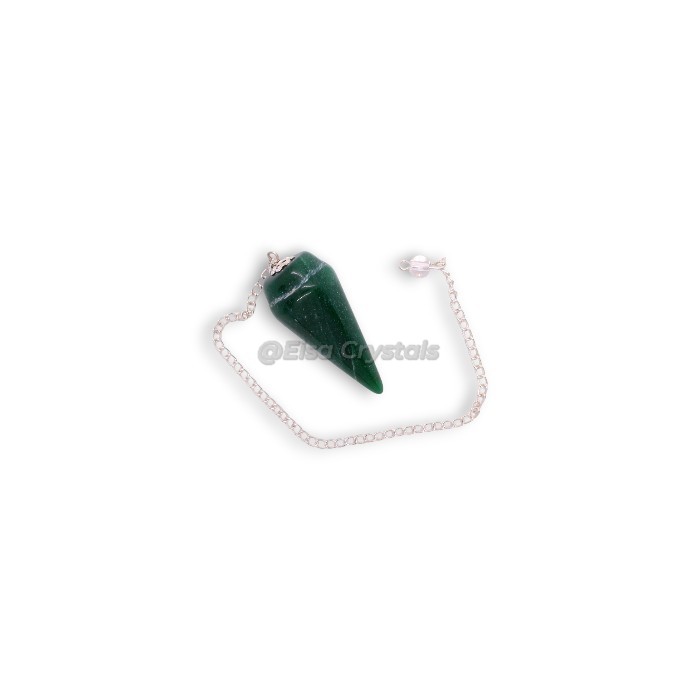 Green Jade Bullet Crystal Dowsing Pendulums
