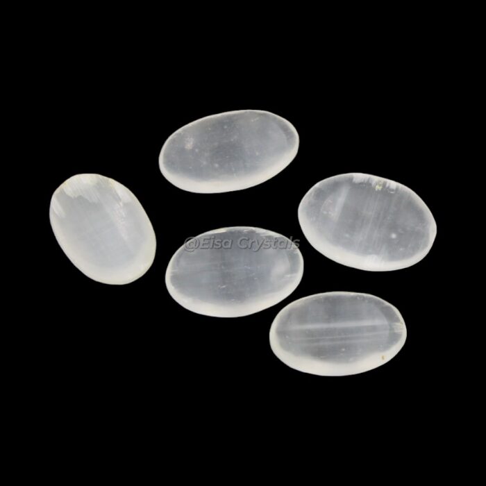 Selenite worry stone