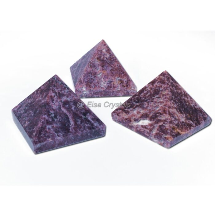 Natural Lepidolite Pyramid