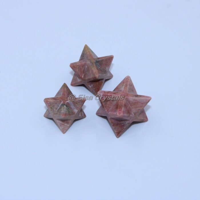 Rhodonite Merkaba Star Reiki Healing