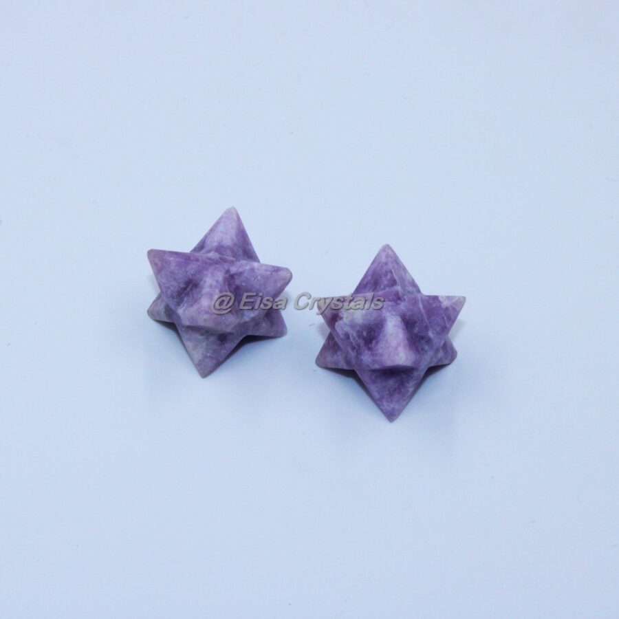Lepidolite Merkaba Star Reiki Healing