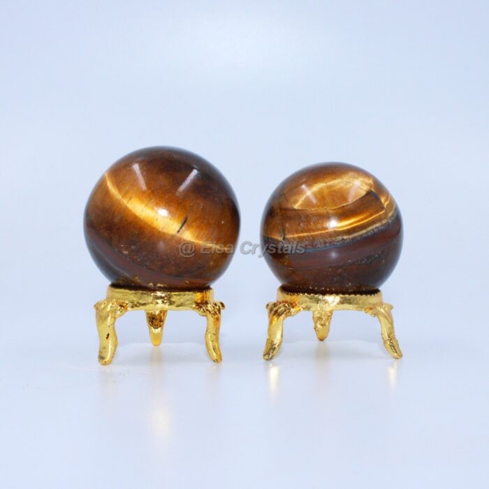 Tiger Eye Crystal Spheres