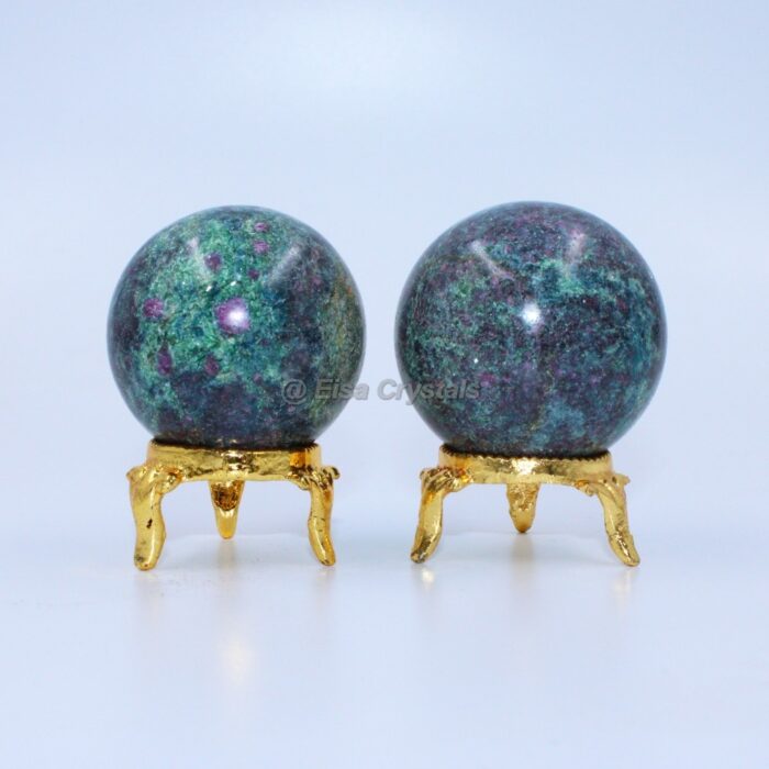 Ruby Matrix Crystal Spheres