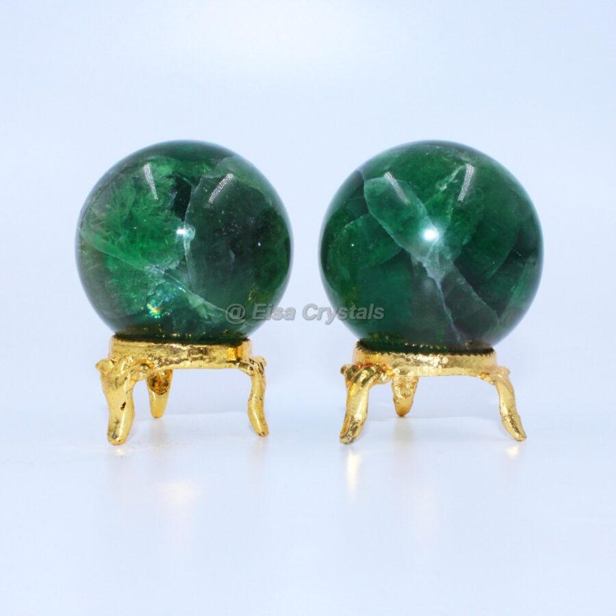 Green Fluorite Spheres Crystal Ball