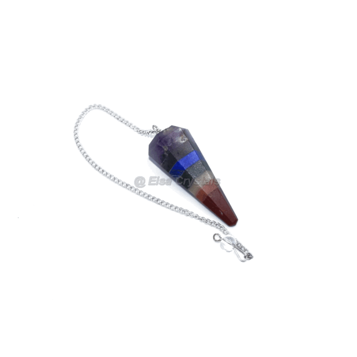 7 Chakra Natural Pendulum for Chakra Balancing