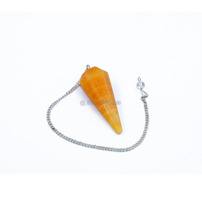 Orange Calcite Pendulum for Dowsing