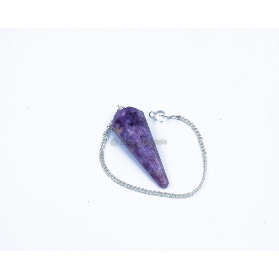 Natural Lepidolite Pendulum